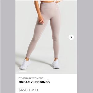 Gymshark Dreamy Taupe CROPPED Leggings